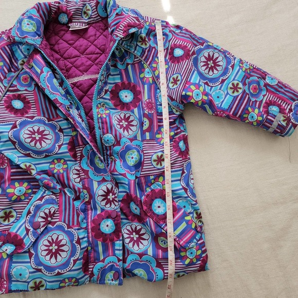 Hanna Andersson floral geometric jacket 5t - Picture 9 of 12